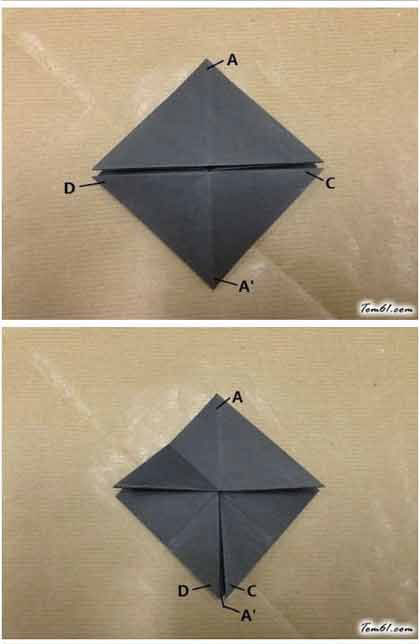 简单可爱立体小猫咪折法详细步骤图解教程