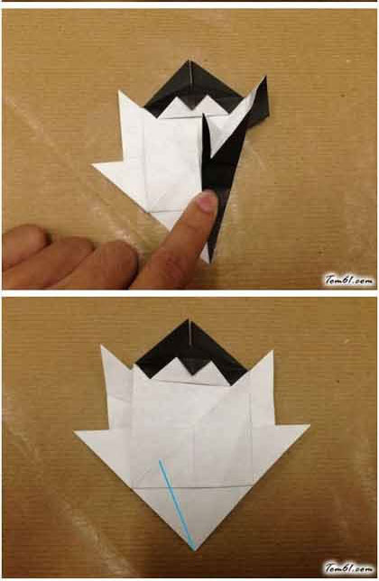 简单可爱立体小猫咪折法详细步骤图解教程 - 折纸艺术