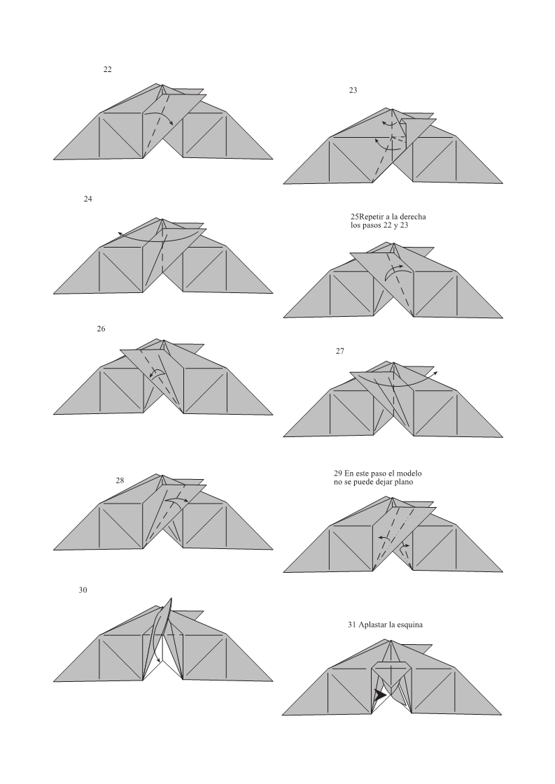 飞马折纸教程图片