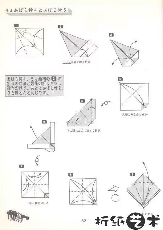 霸王龙骨架折纸全教程大全-32