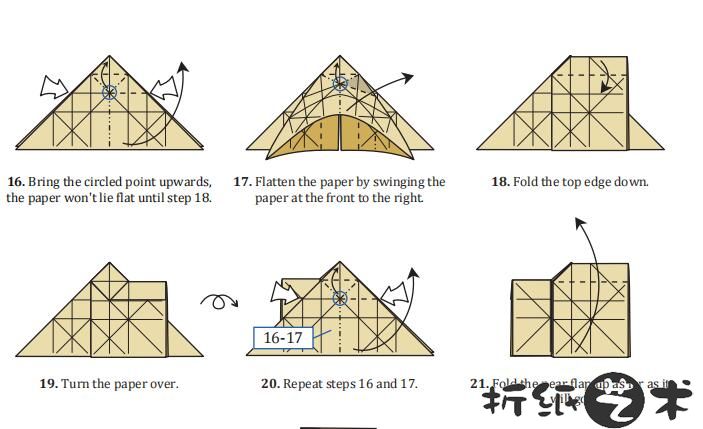 奇美拉折纸图解，chimera折纸教程步骤大全