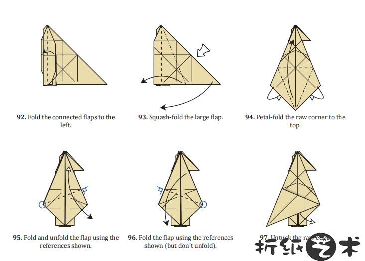 奇美拉折纸图解，chimera折纸教程步骤大全