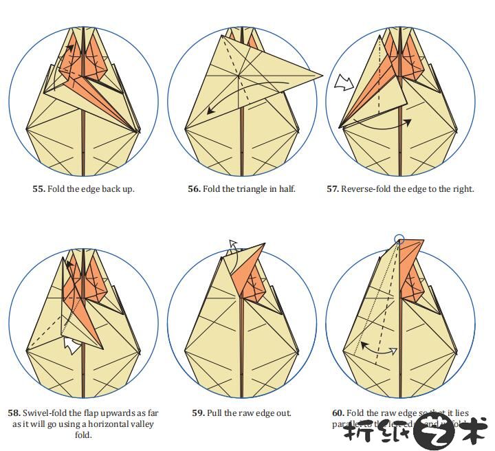 小龙折纸教程图解,凶恶幼龙折纸怎么折