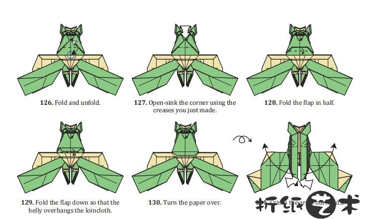 哥布林折纸教程图解大全，怎么学折一只哥布林?