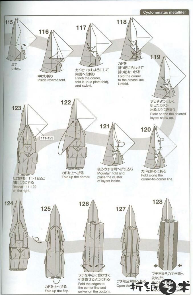 神谷哲史深山锹甲折纸教程 昆虫折纸之锹甲虫怎么折