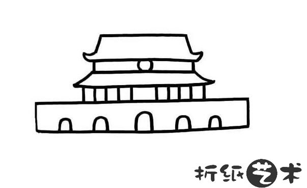 天安门怎么画，天安城门图片简笔画